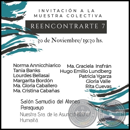 REENCONTRARTE 7 - Muestra colectiva - Sbado, 30 de Noviembre de 2019